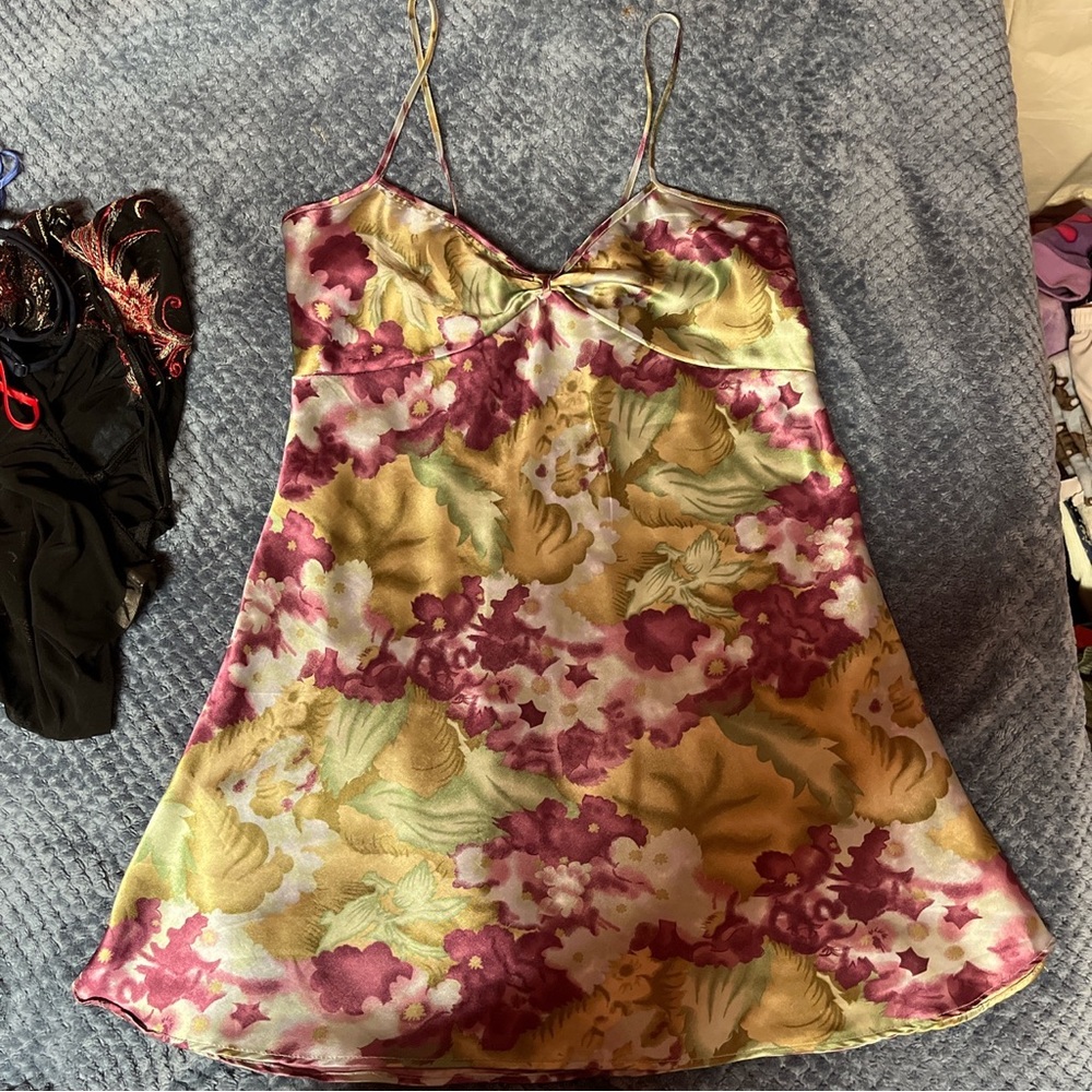 Dreamy lavender floral slip dress